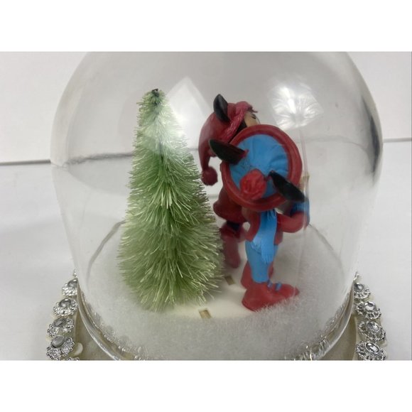 Disney MICKEY MINNIE MOUSE GEMMY MUSICAL LIGHTED GLOBE LIGHTS UP CAROLS CAROLING - Picture 5 of 13